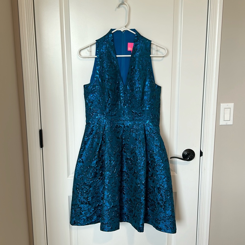 NWT Lilly Pulitzer Tanlee Floral Brocade Dress 4